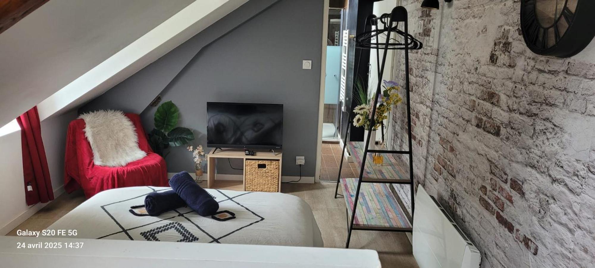 Les Volets Bleus - Deux Appartements Et Un Studio, Jardin Бурж Екстериор снимка