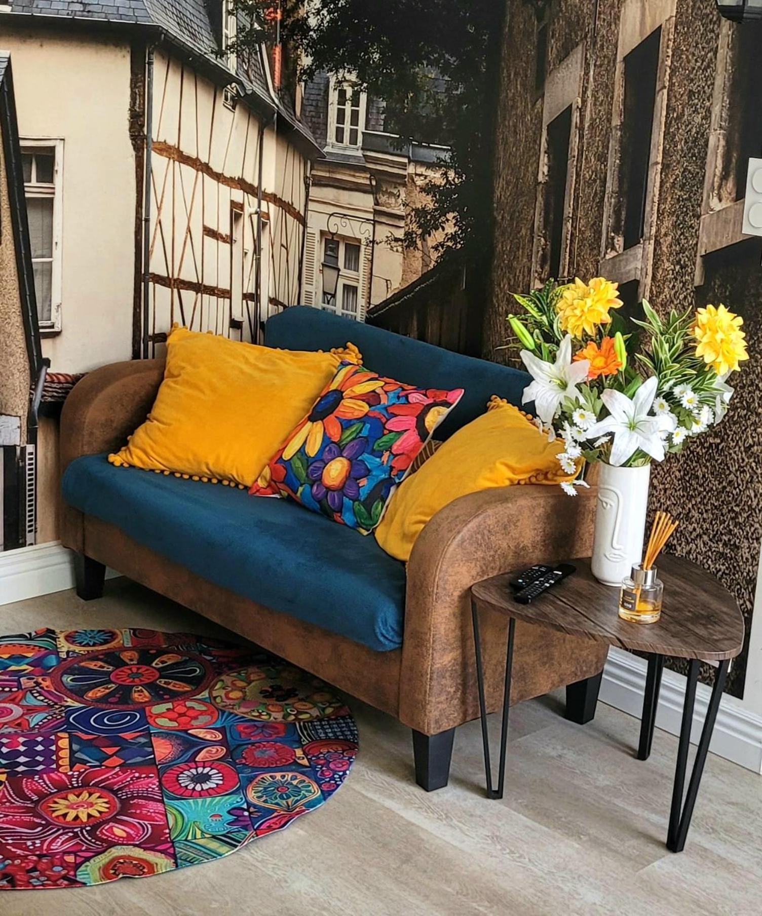 Les Volets Bleus - Deux Appartements Et Un Studio, Jardin Бурж Екстериор снимка